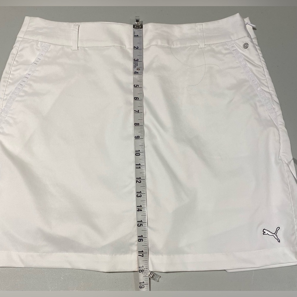 Puma White Golf Skort Tennis Athletic Skirt with Built In Shorts 12 - Picture 9 of 9